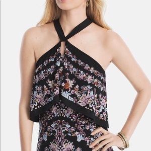 COPY - WHBM floral printed halter top-worn once